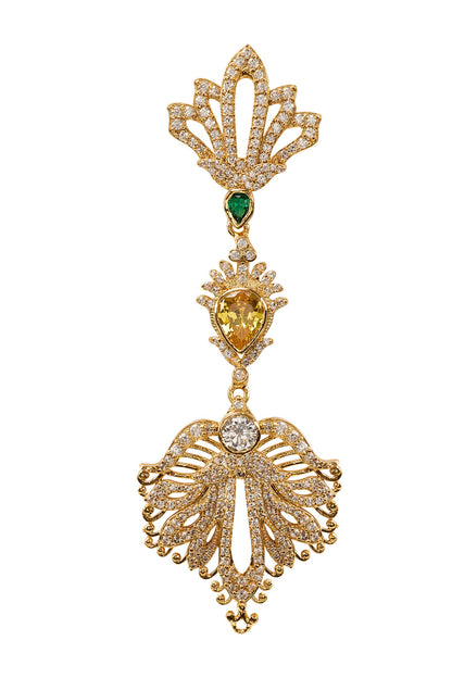 Natures Embrace Embellished Earrings 