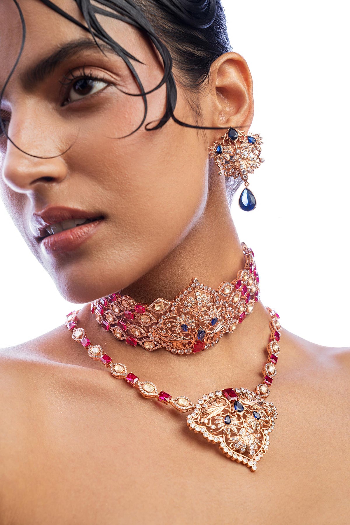 Divine Promise Crystal Studded Choker 