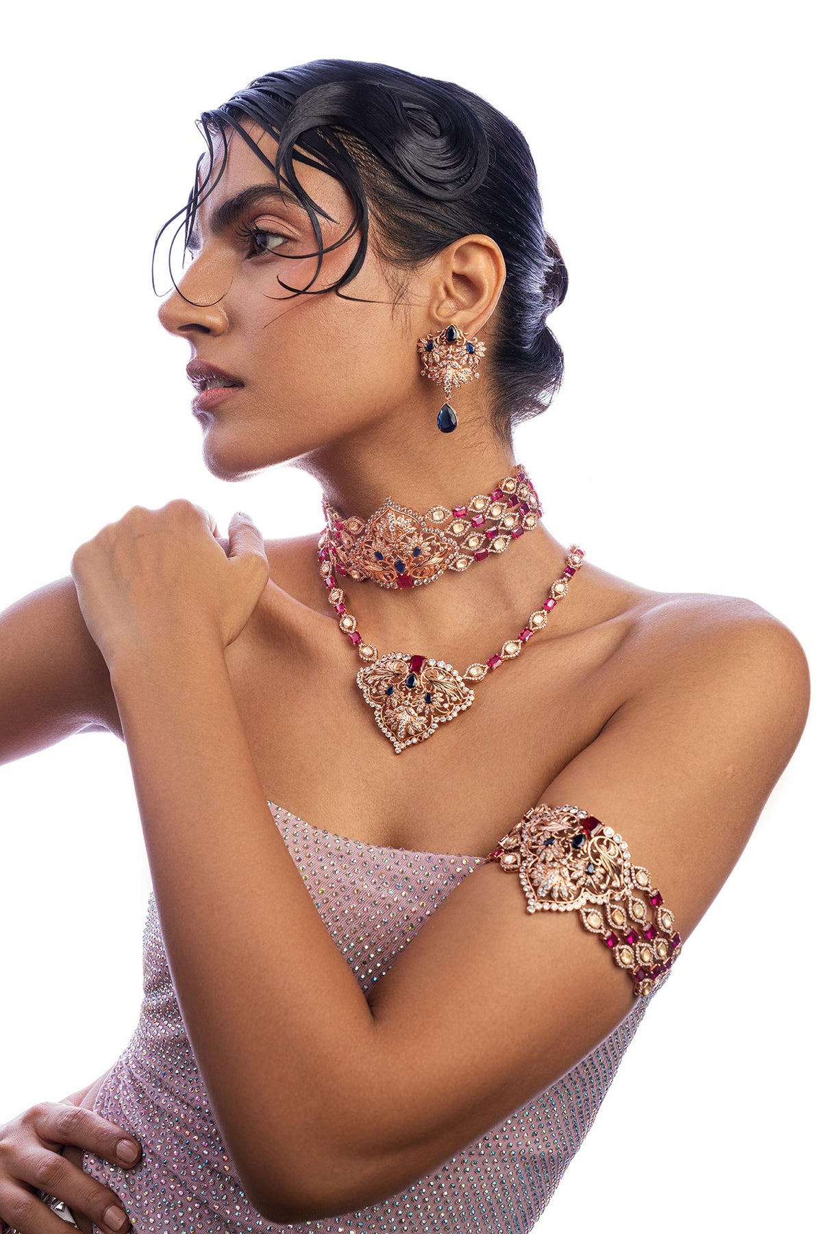 Divine Promise Crystal Studded Choker 