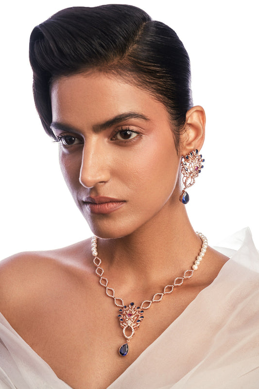 A Timeless Tale Swarovski Embellished Pendant Necklace 