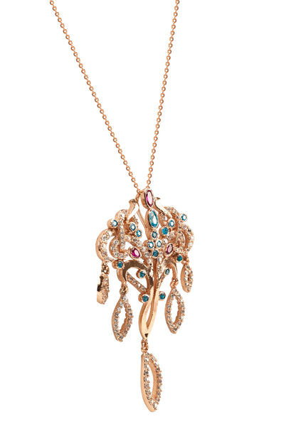 Under The Stars Crystal Embellished Pendant Necklace 