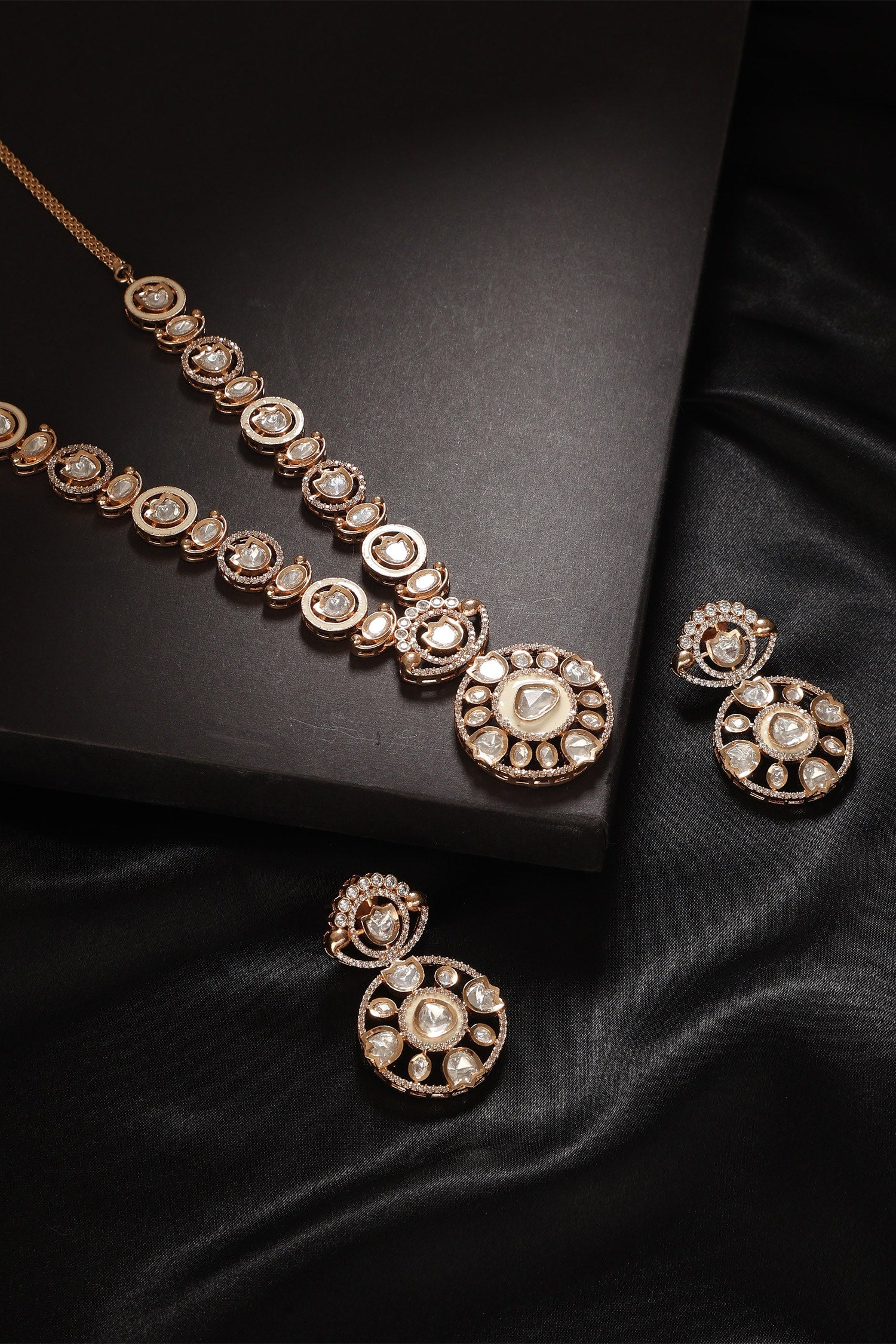 Arzoo Floret Embellished Necklace Set 