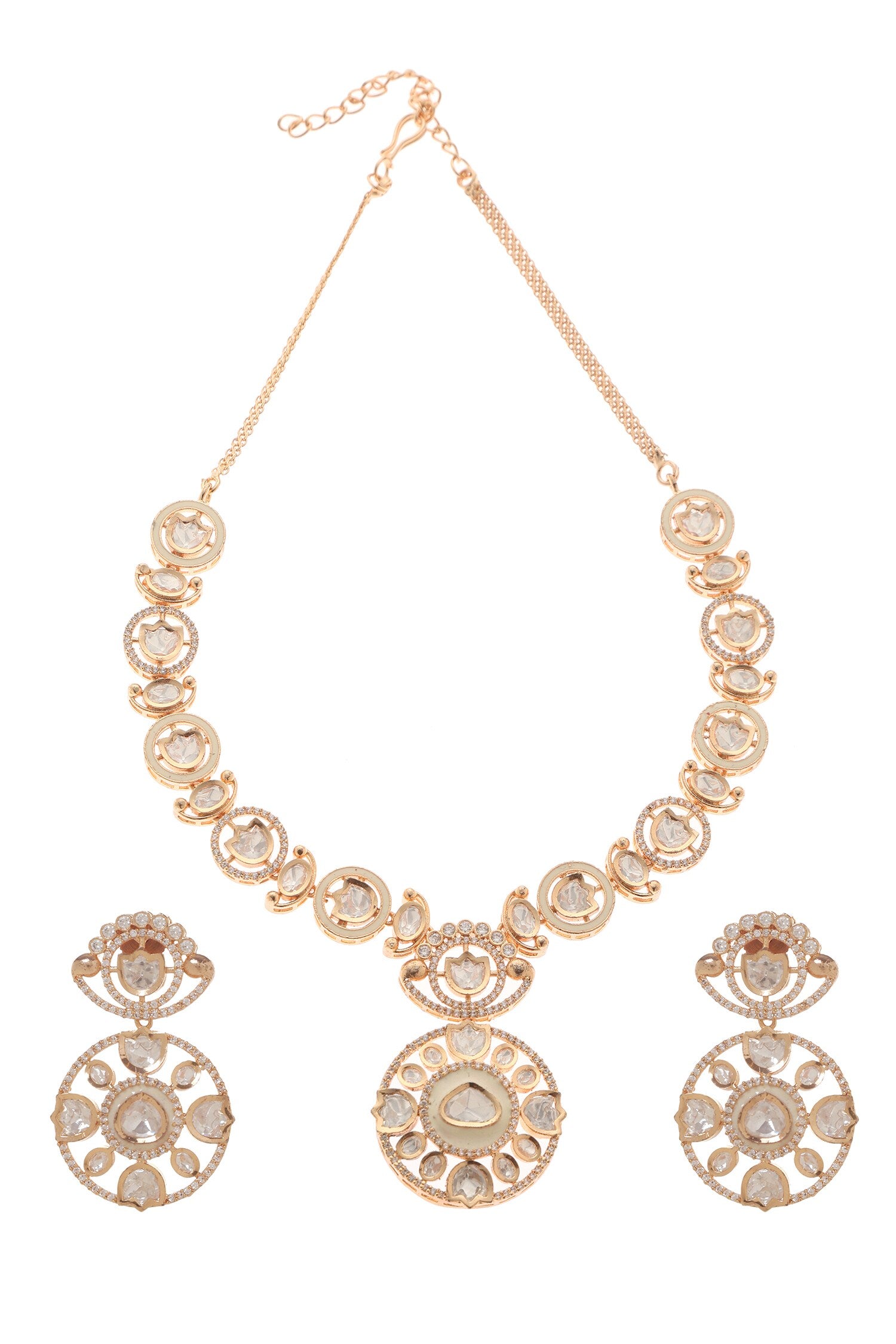 Arzoo Floret Embellished Necklace Set 