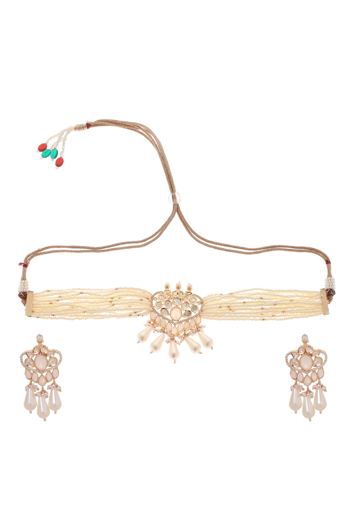Chandani Kundan Embellished Choker Set 