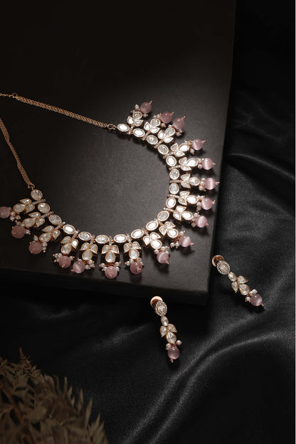 Gauri Floret Carved Necklace Set 