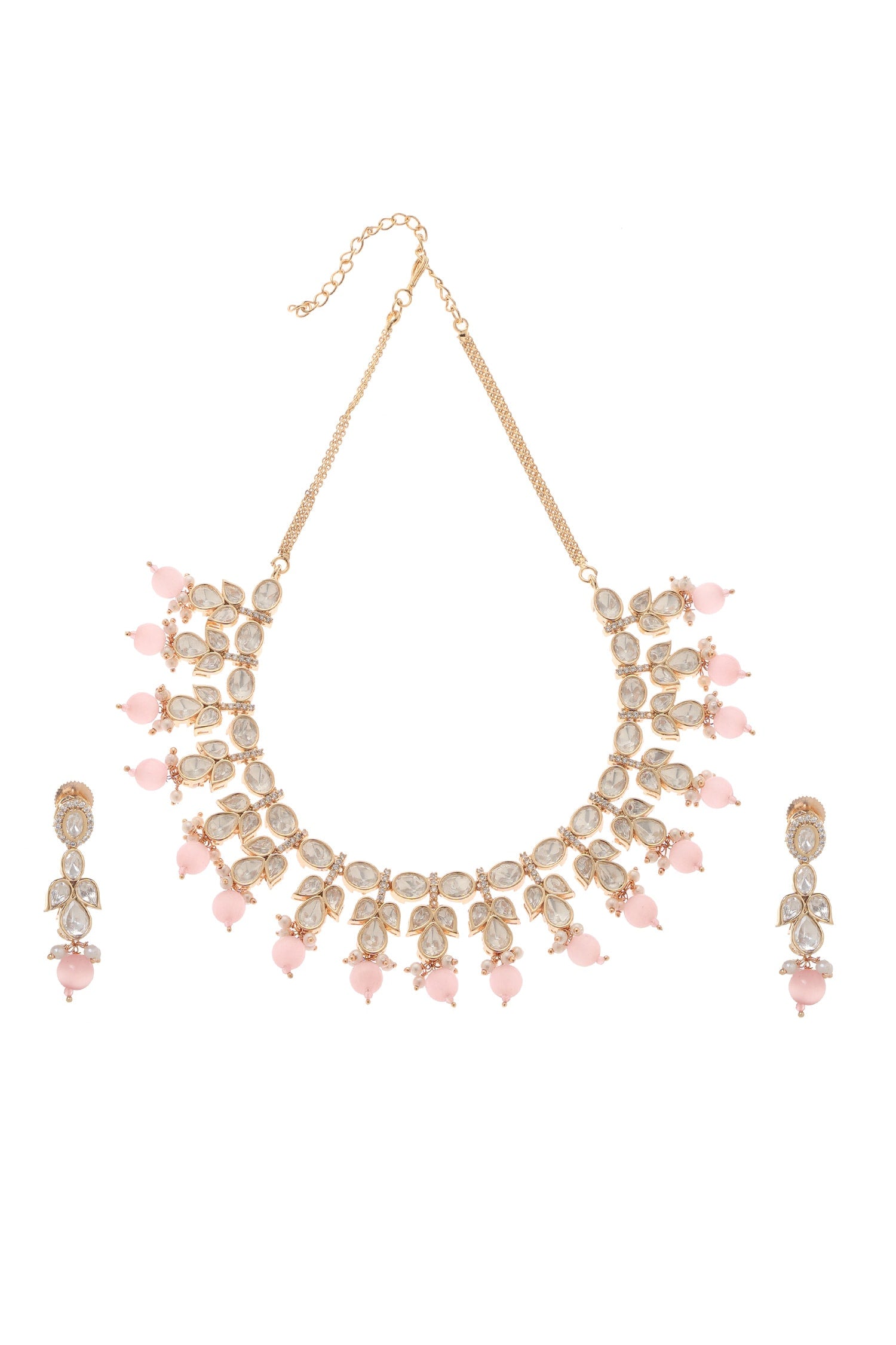 Gauri Floret Carved Necklace Set 
