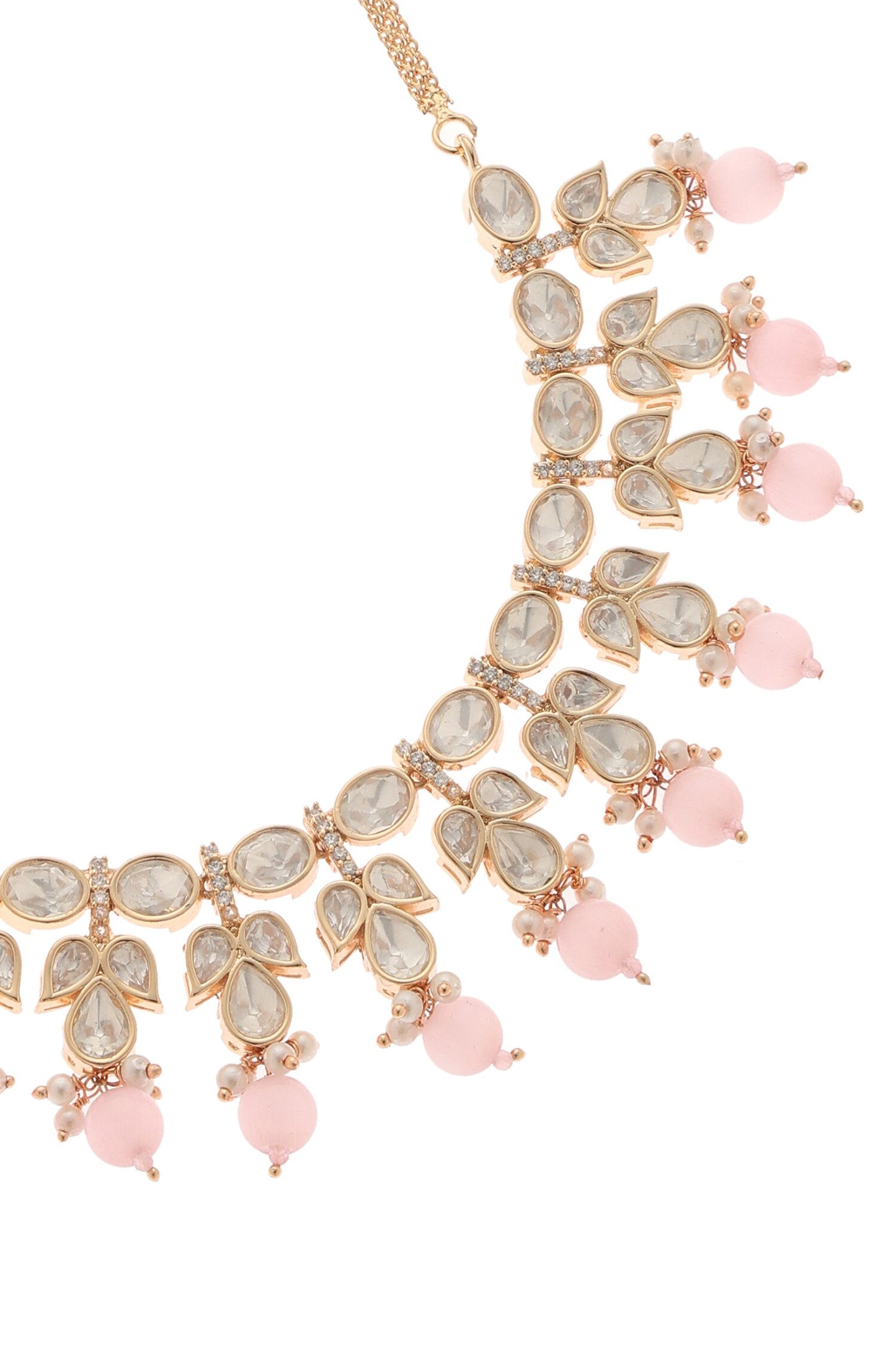 Gauri Floret Carved Necklace Set 