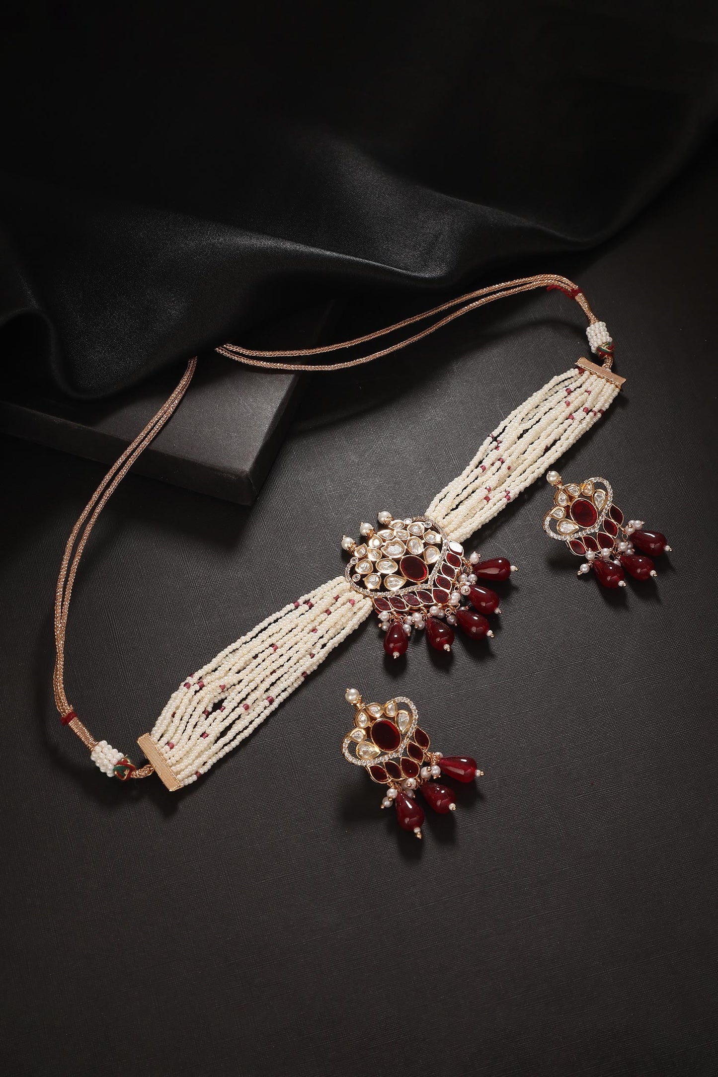 Amara Kundan Embellished Choker Set 