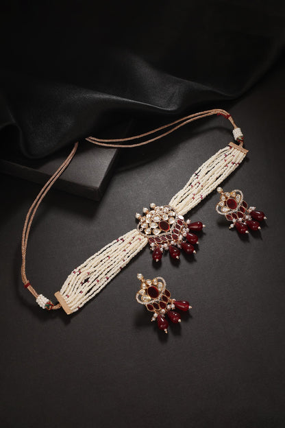 Amara Kundan Embellished Choker Set 