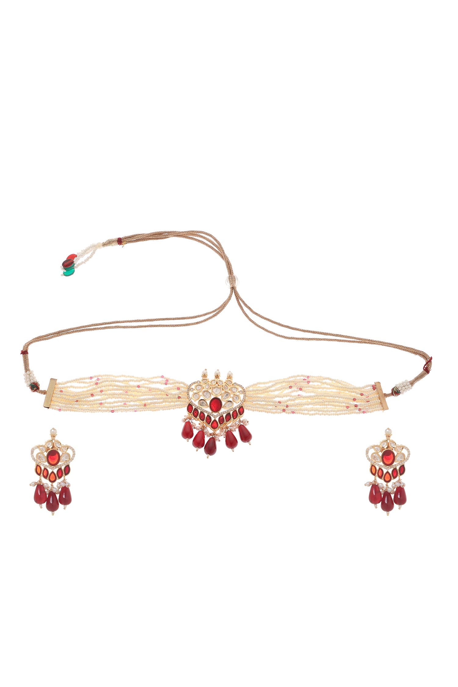 Amara Kundan Embellished Choker Set 
