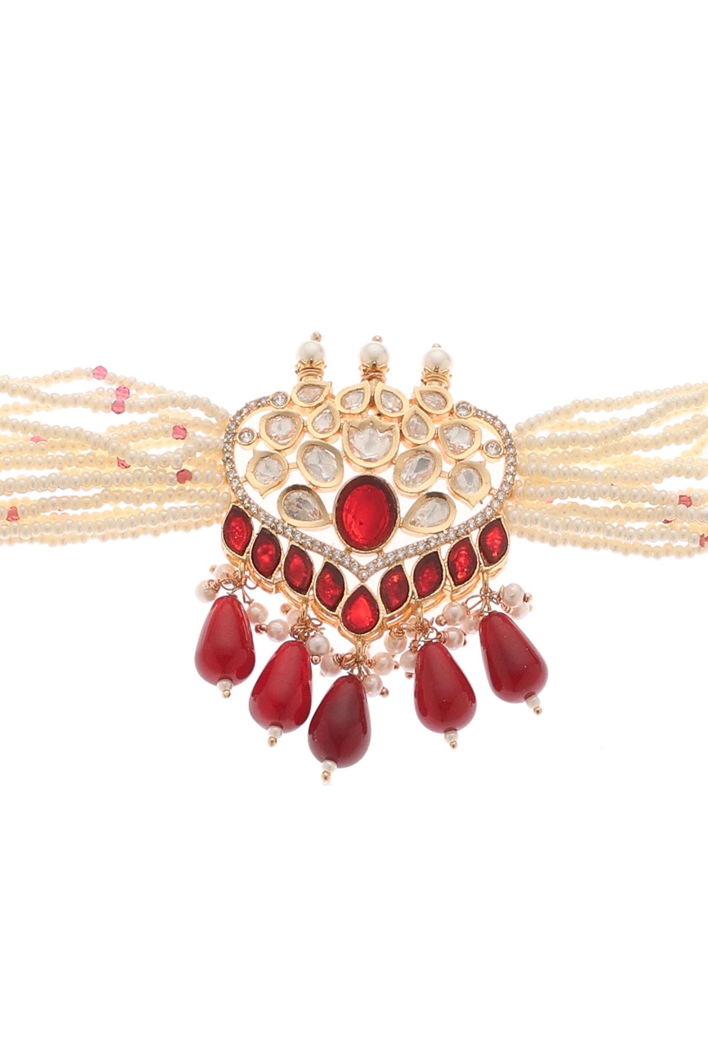Amara Kundan Embellished Choker Set 