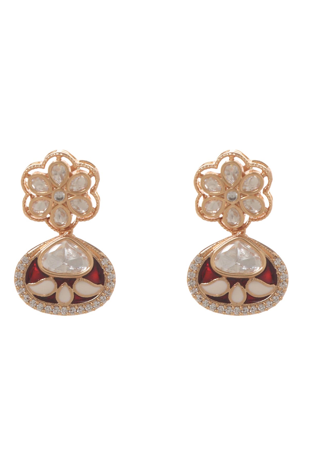 Maharani Floret Carved Necklace Set 