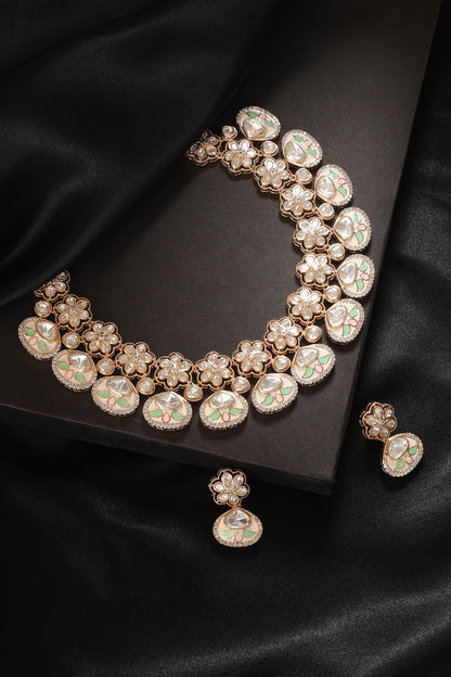 Rani Polki Embellished Necklace Set 