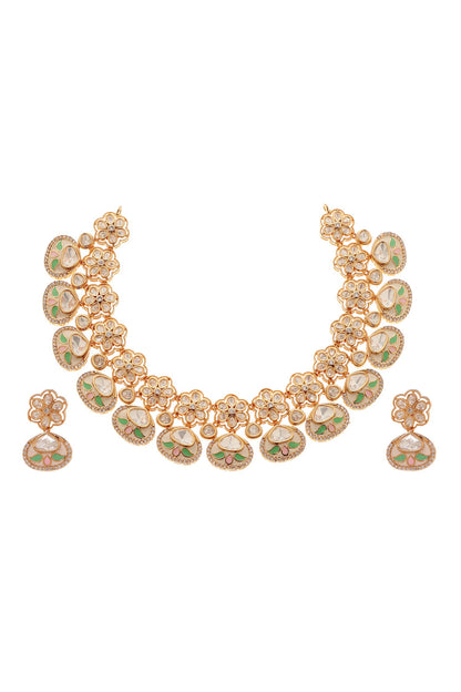 Rani Polki Embellished Necklace Set 