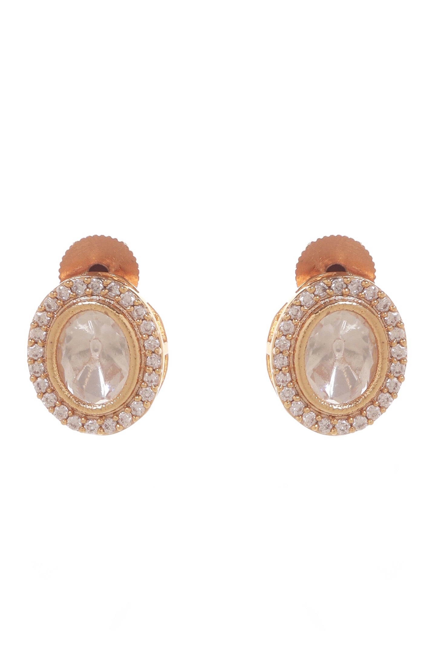 Aitbaar Polki Embellished Necklace Set 