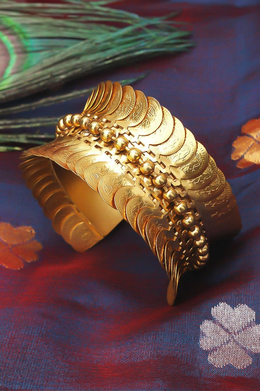 Embossed Coin Cluster Cuffs 