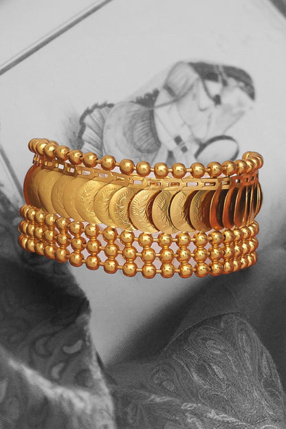 Embossed Coin Bracelet 