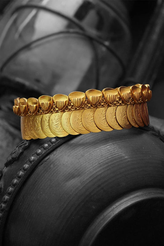 Roman Layered Coin Embellished Cuffs 