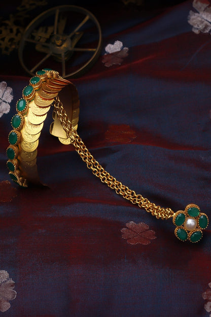 Floral Carved Haathphool 