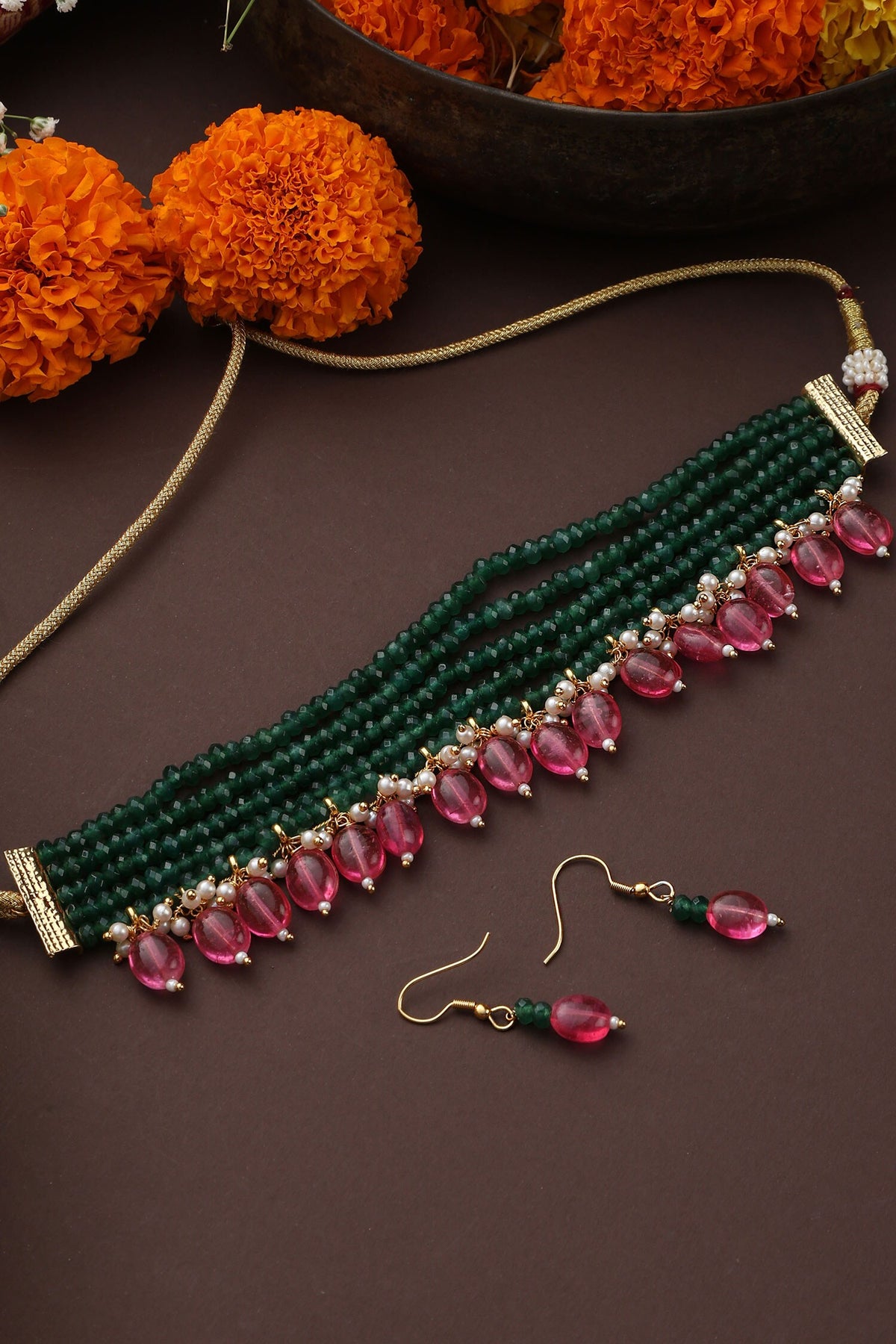 Beaded Choker Set 