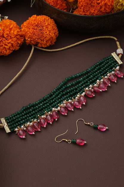 Beaded Choker Set 