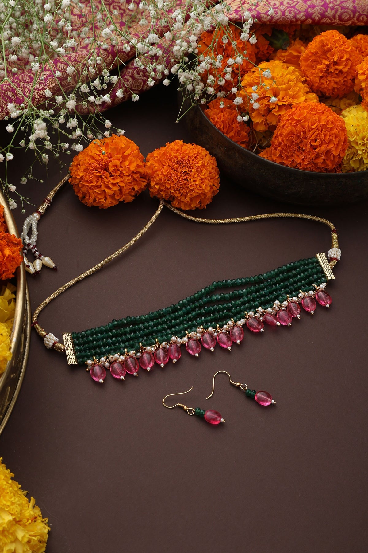 Beaded Choker Set 