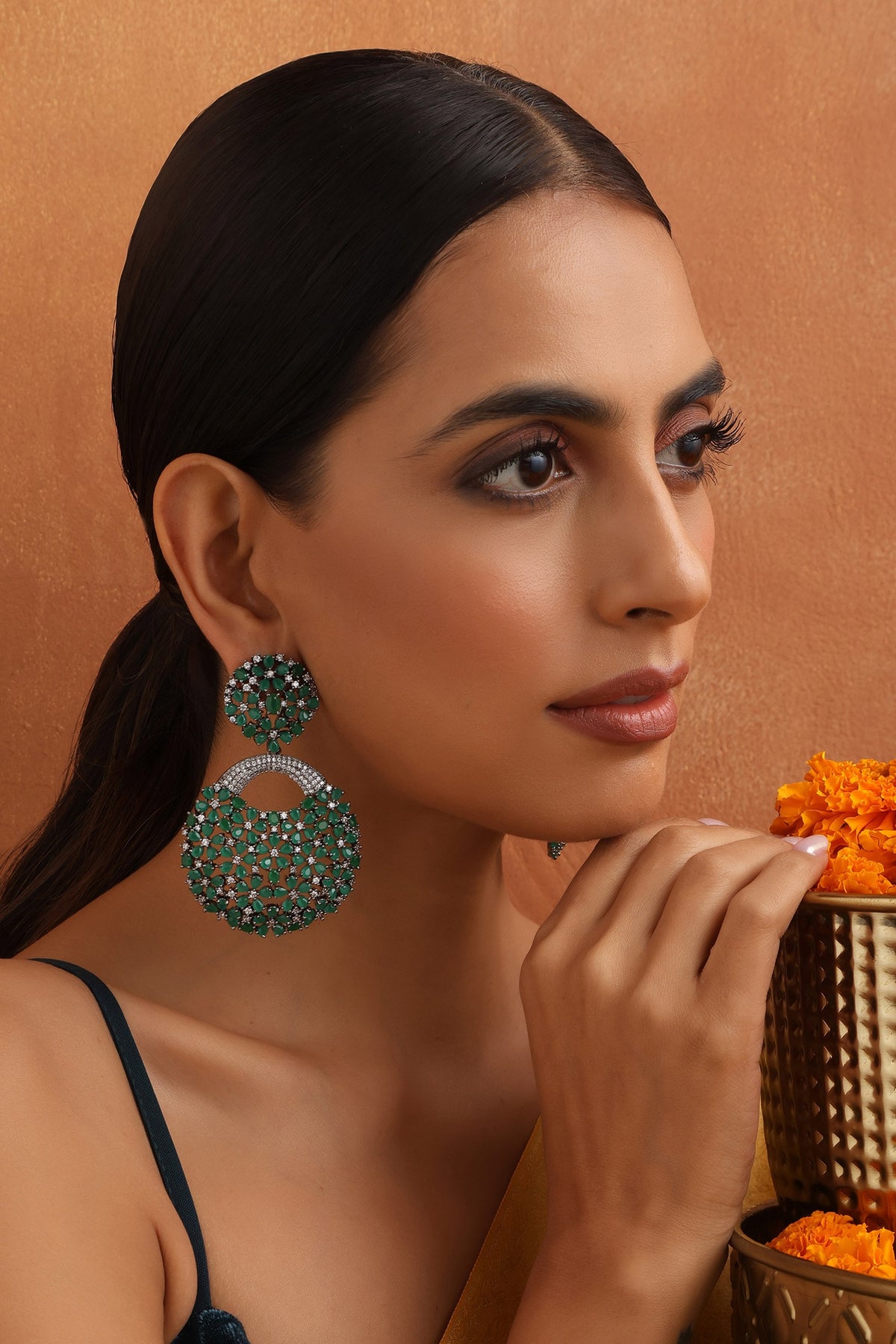 Ambrosia Stone Embellished Danglers 