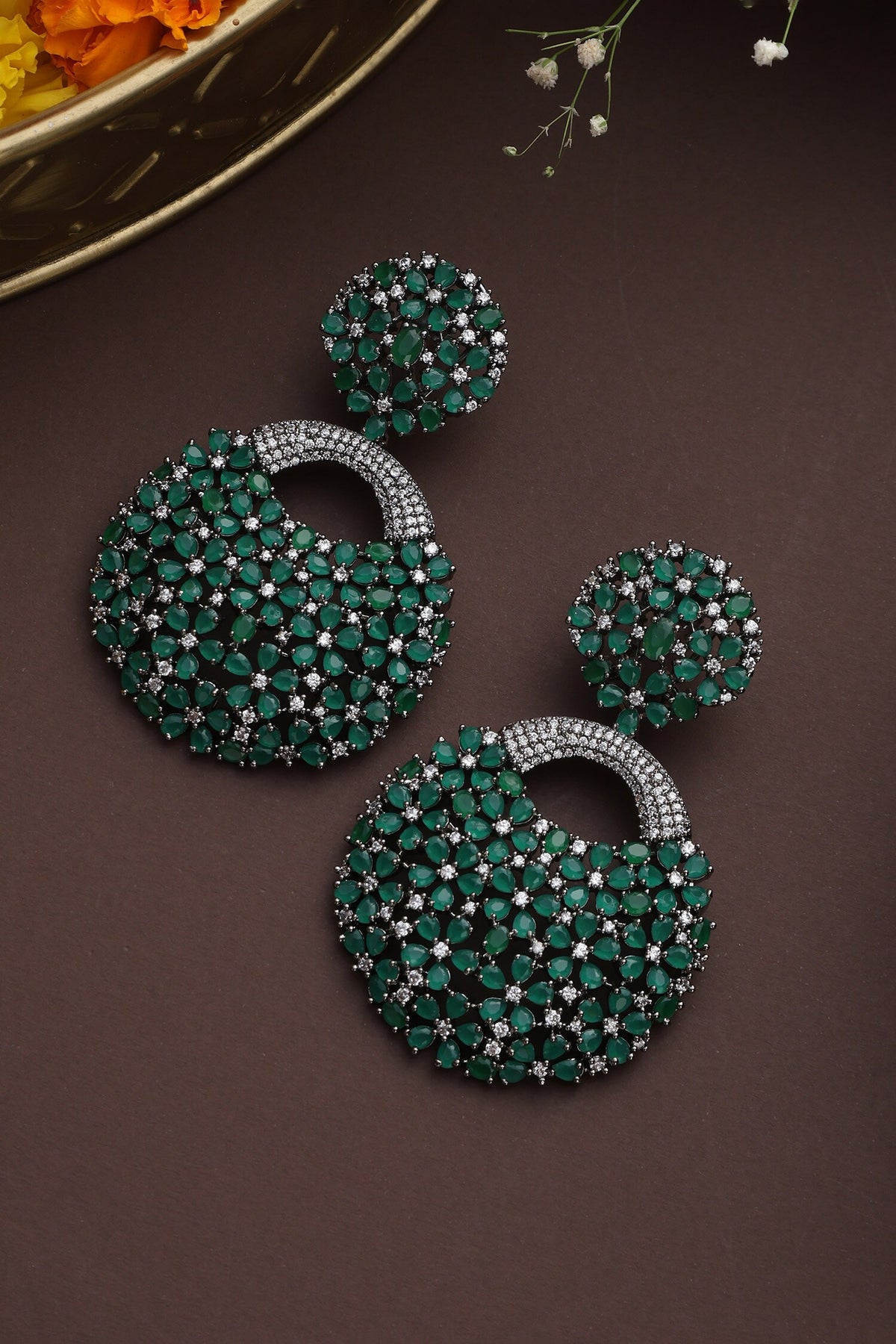 Ambrosia Stone Embellished Danglers 