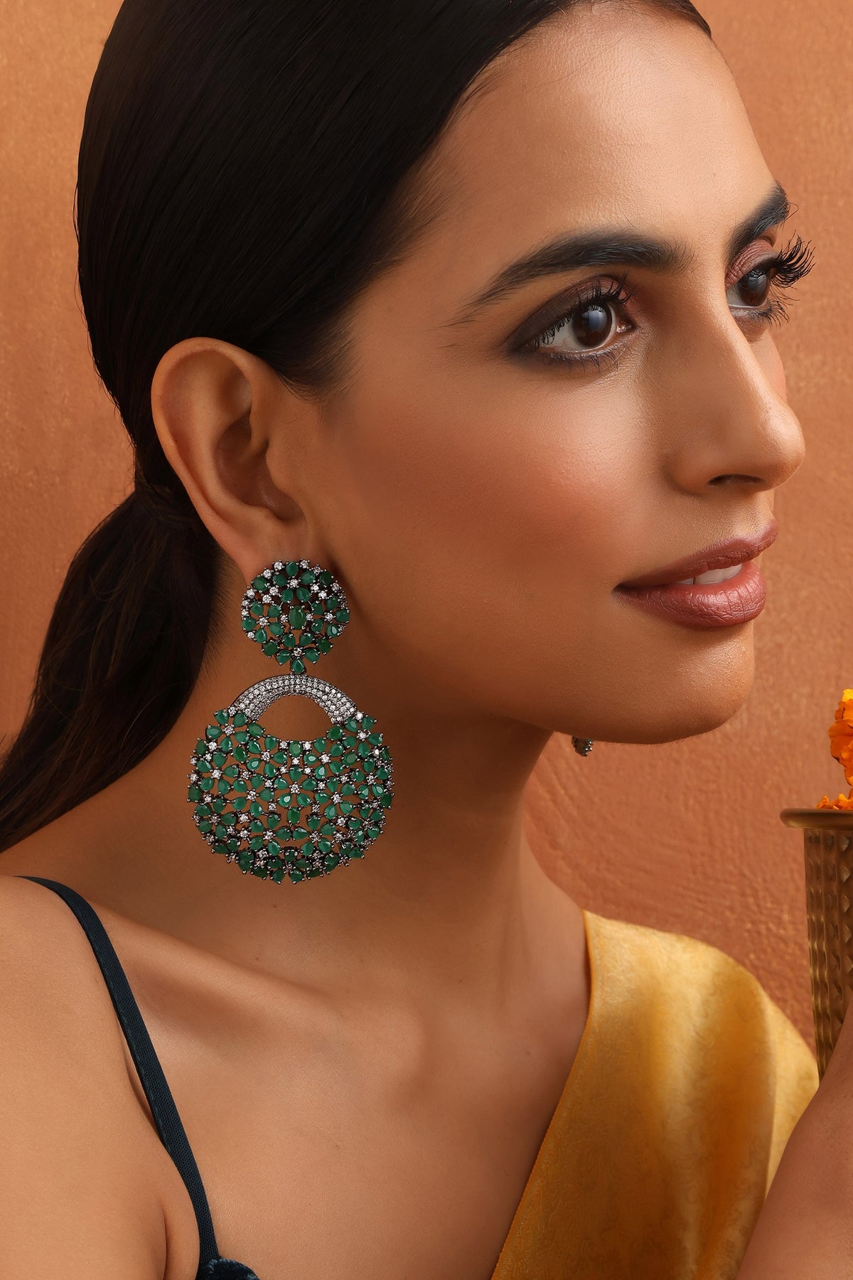 Ambrosia Stone Embellished Danglers 