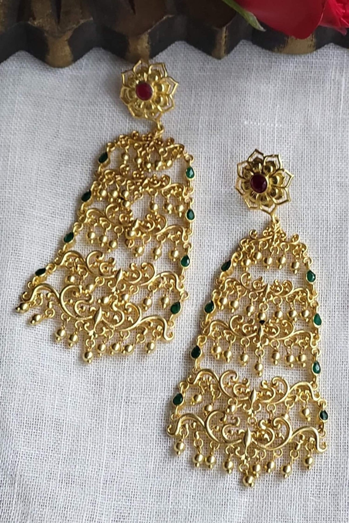 Glorious Drama Filigree Earrings 