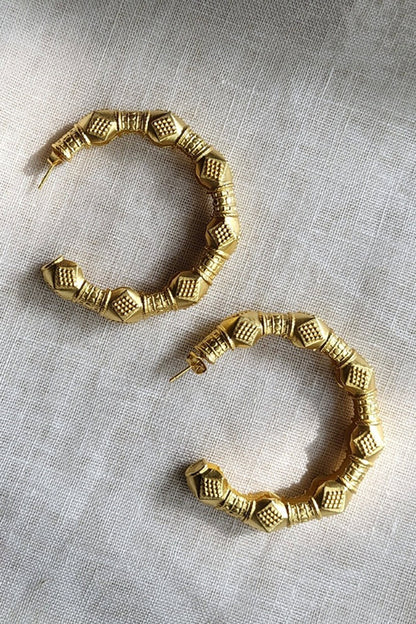 Glory of the East Hoop Earrings 
