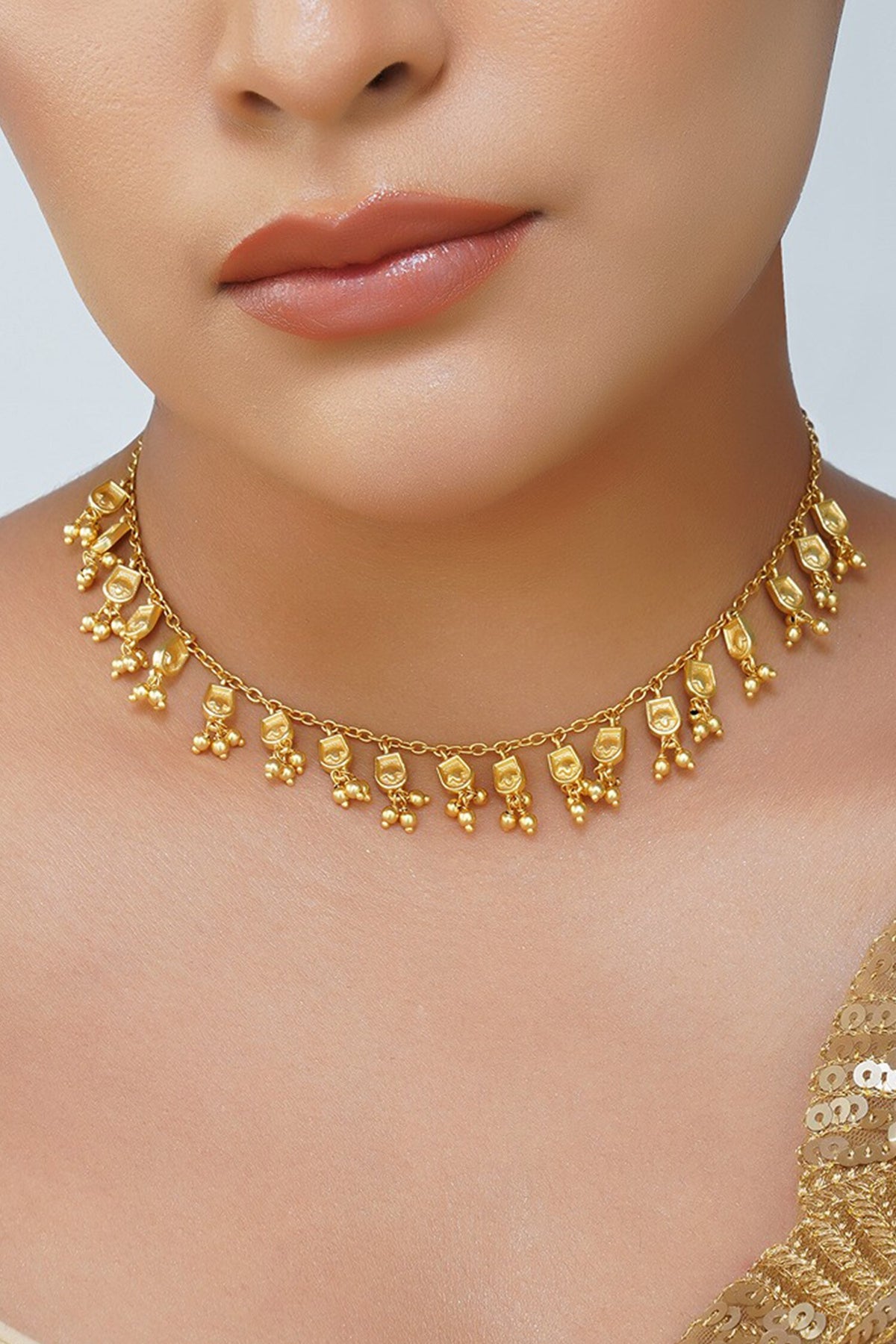 Sacred Splendour Floral Necklace 