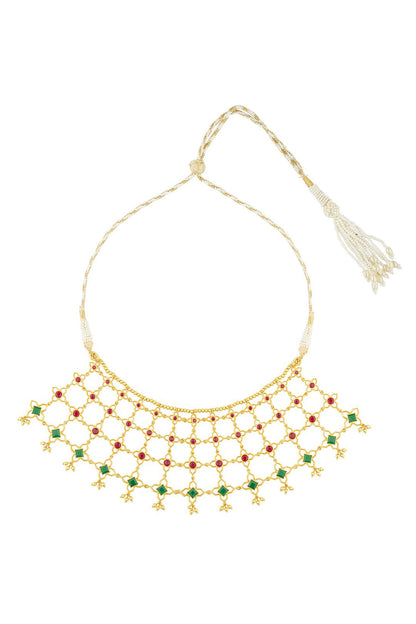 Heritage Harmony Jaali Collar Necklace 