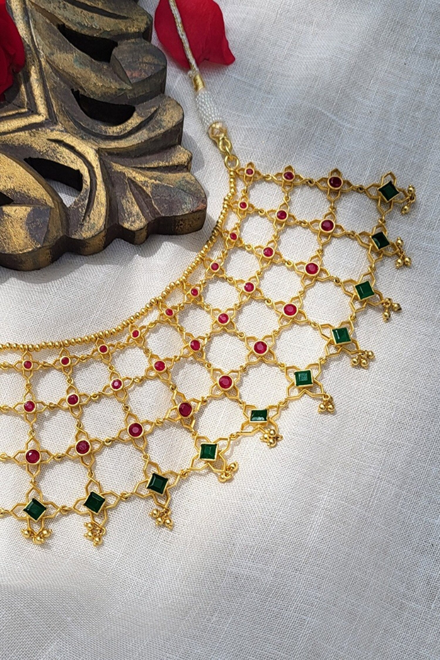 Heritage Harmony Jaali Collar Necklace 