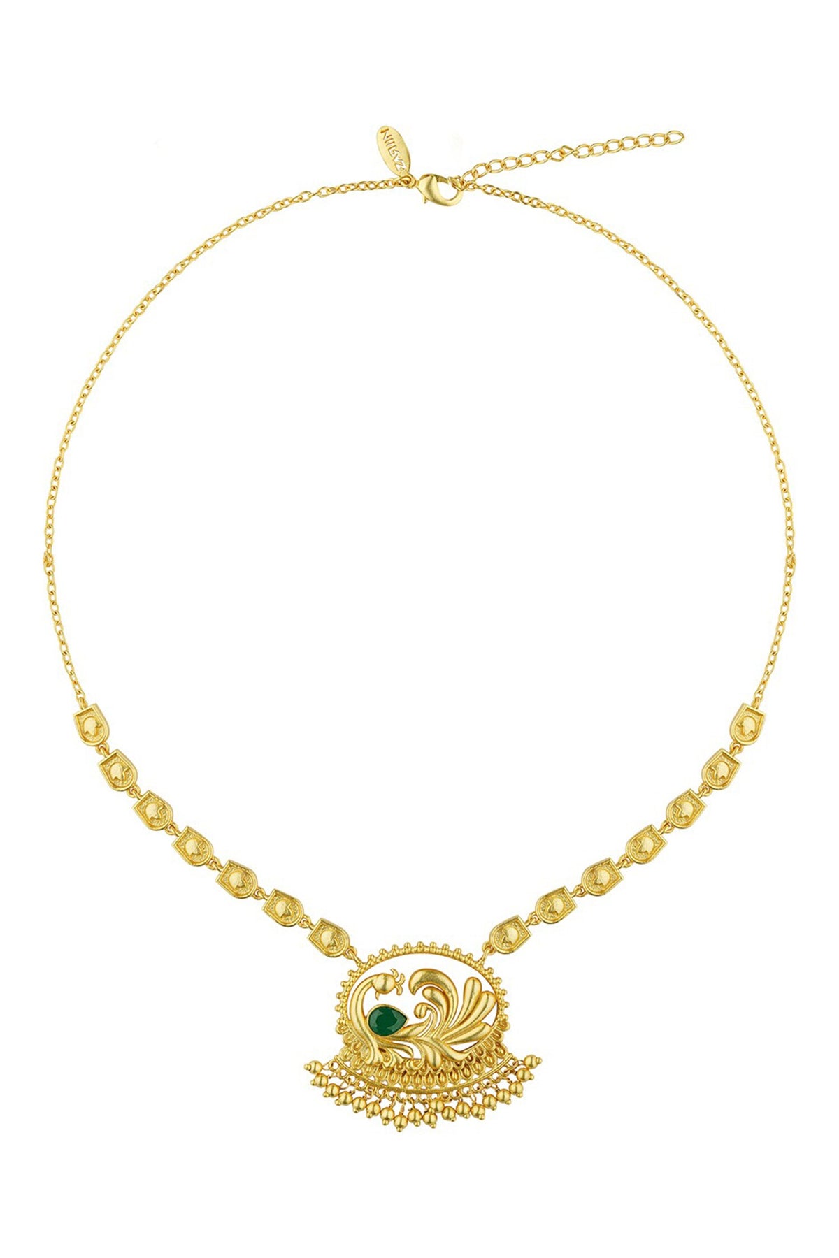 Peacock Enigma Pendant Necklace 