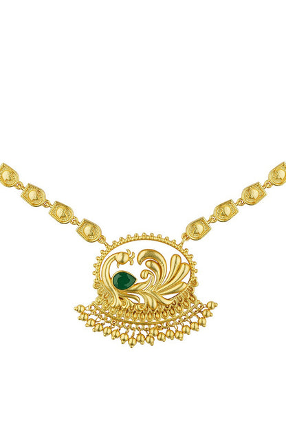 Peacock Enigma Pendant Necklace 