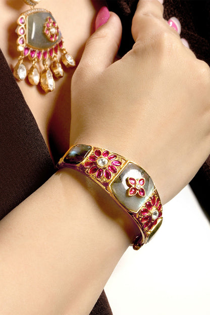 Bloom Polki Embellished Bracelet 