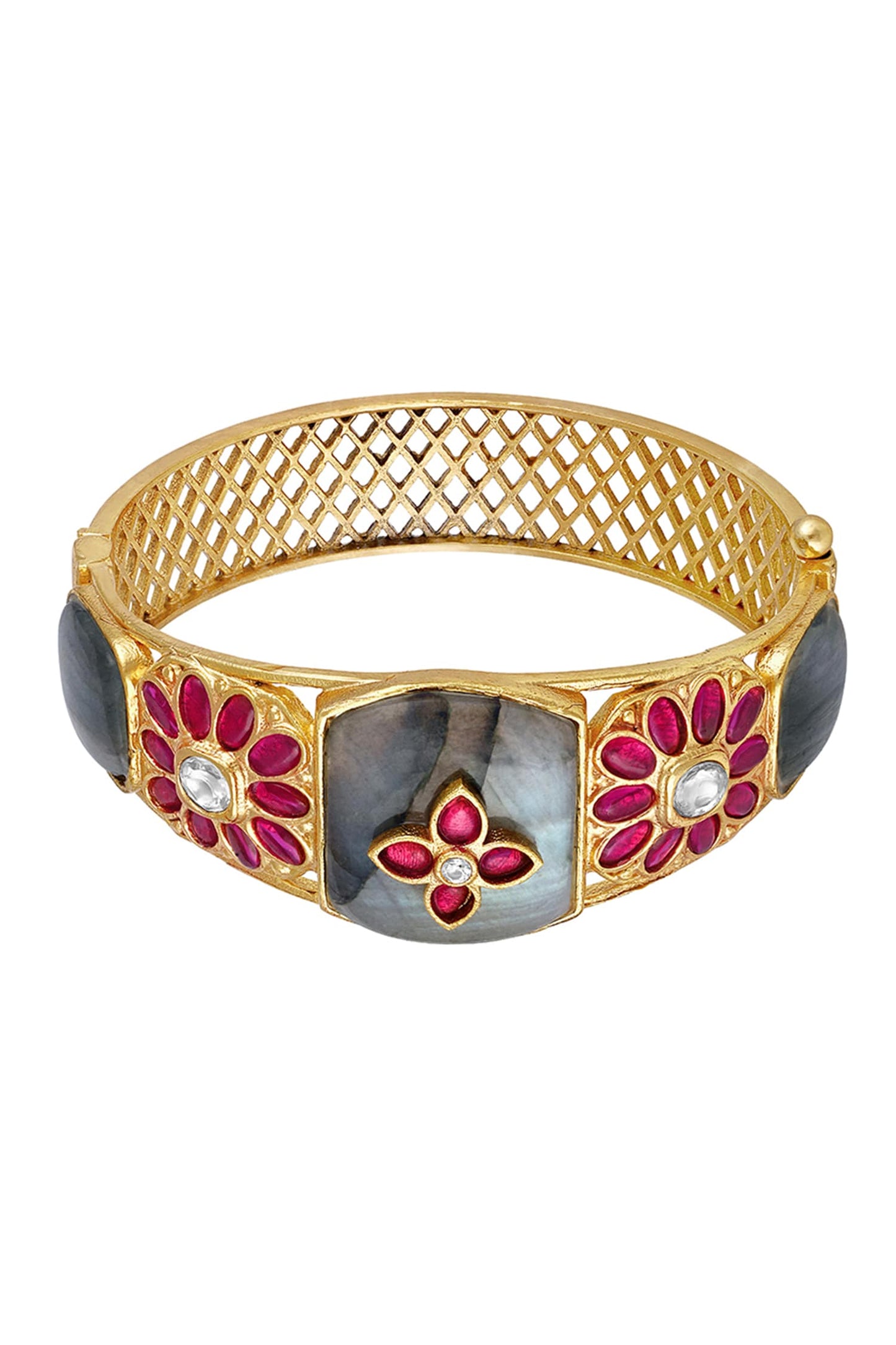 Bloom Polki Embellished Bracelet 