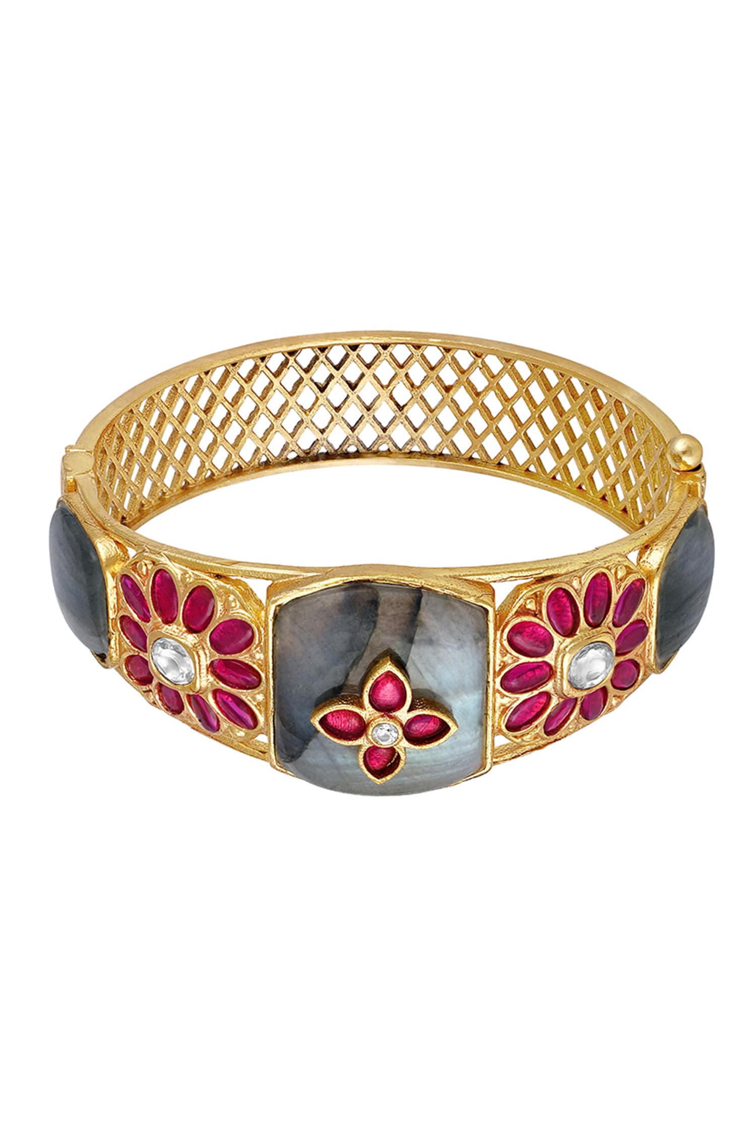 Bloom Polki Embellished Bracelet 