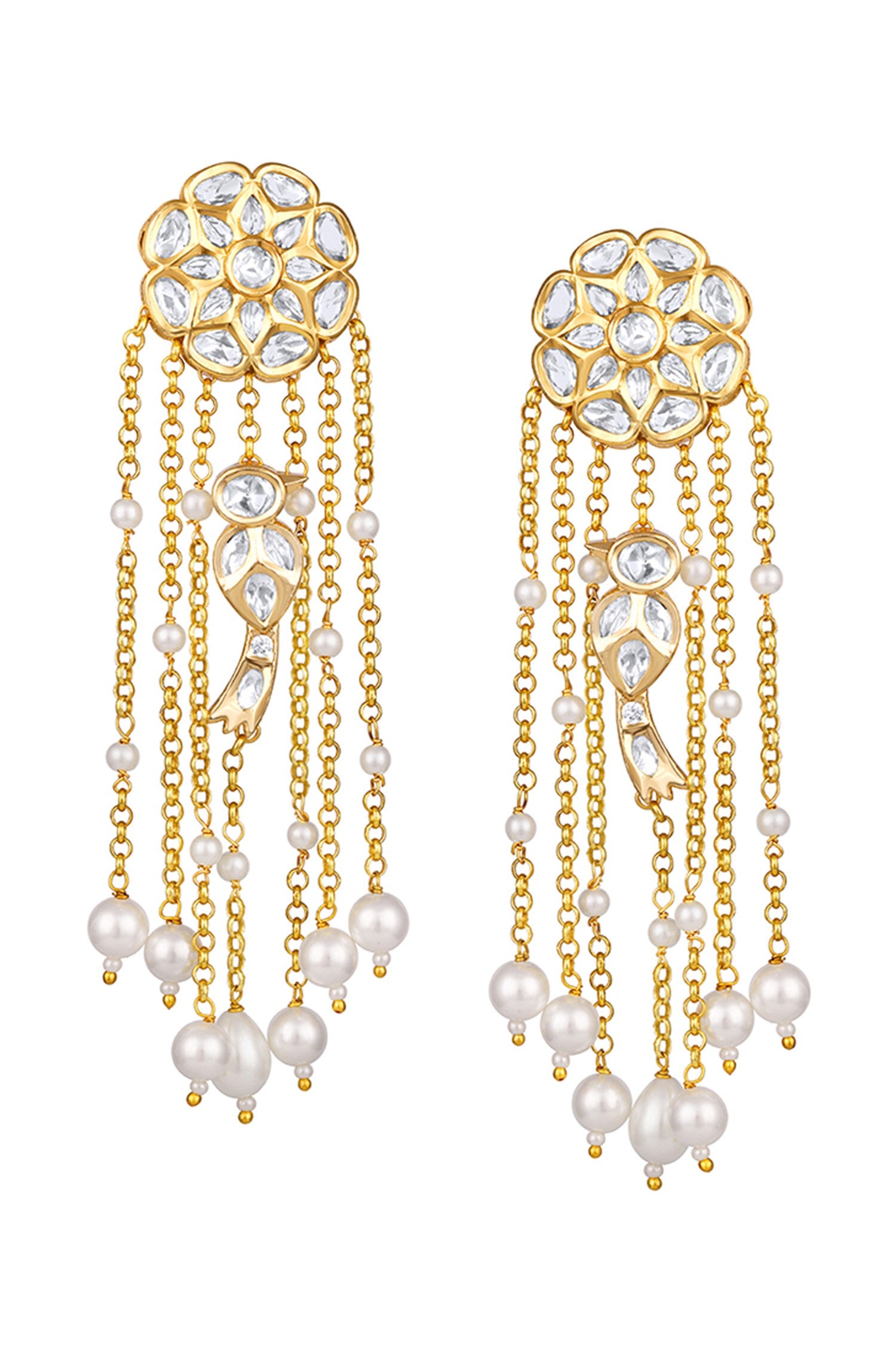 Bloom Jaal Embellished Danglers 