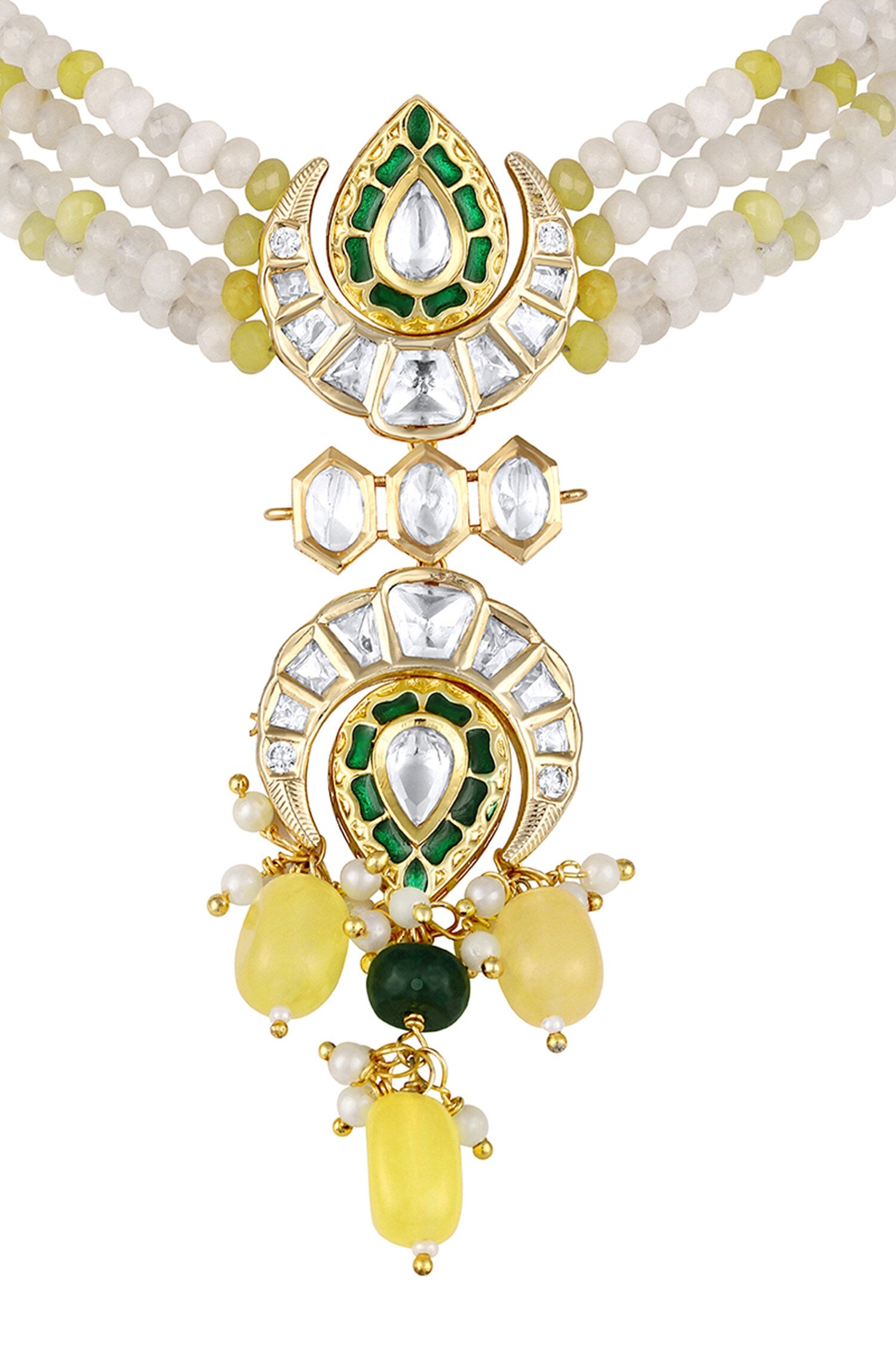 Trellis Bloom Embellished Necklace Set 