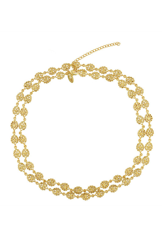 Imperial Notes Filigree Long Necklace 