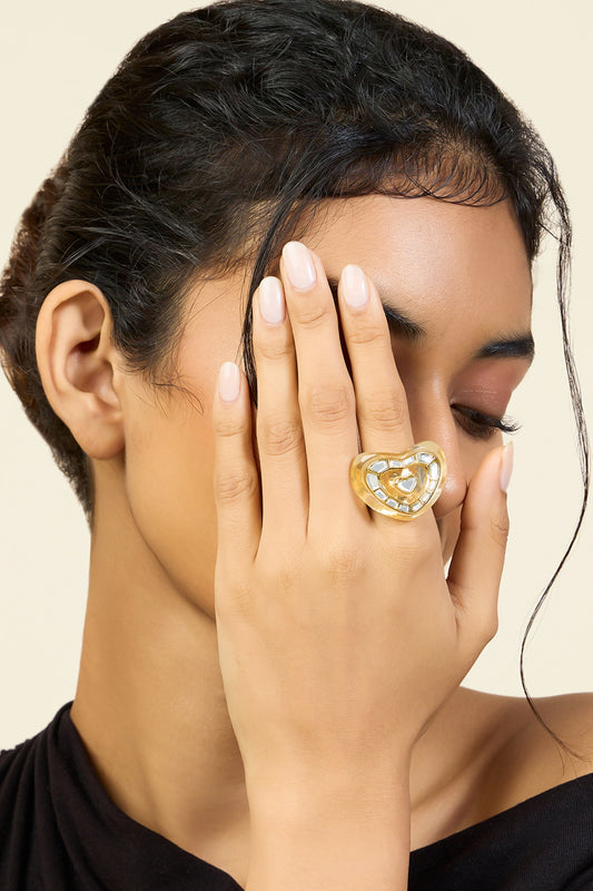 Love Mirrors Bombe Ring 