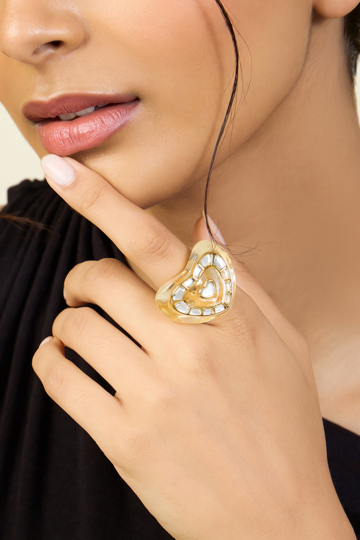 Love Mirrors Bombe Ring 
