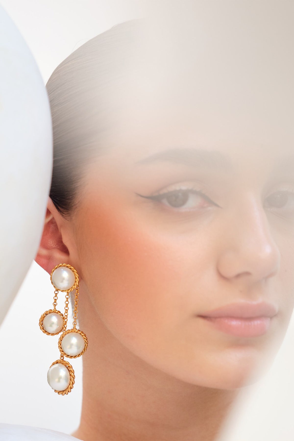 Cascade Bead Studded Earrings 