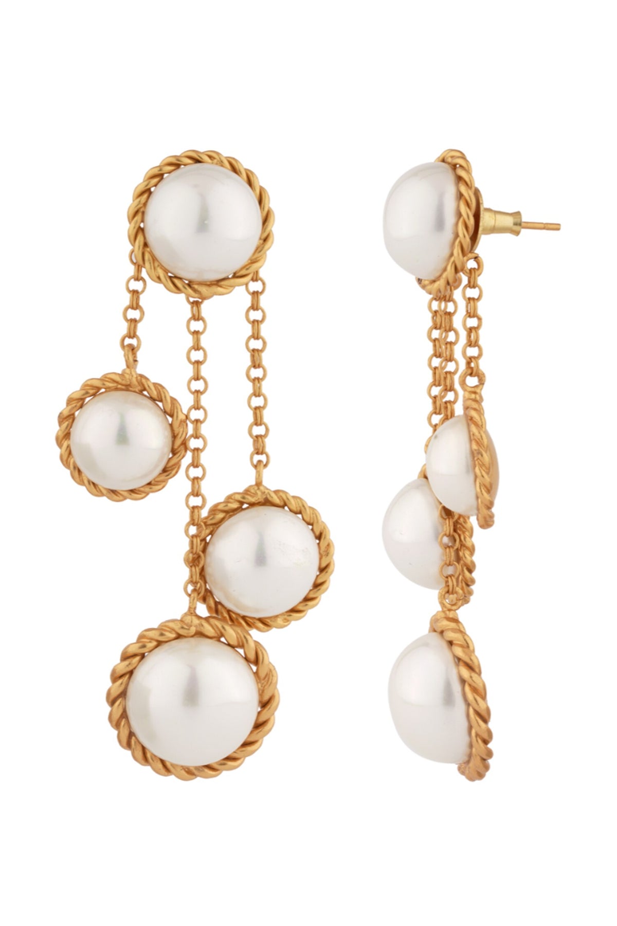 Cascade Bead Studded Earrings 