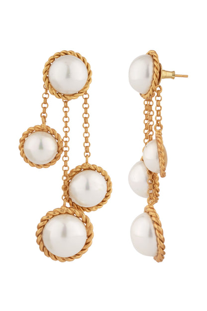 Cascade Bead Studded Earrings 