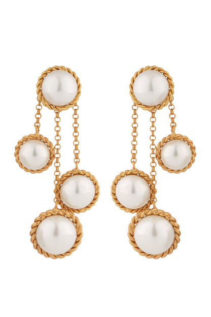 Cascade Bead Studded Earrings 