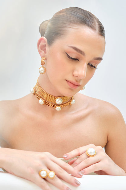 Collar Bead Embellished Choker 
