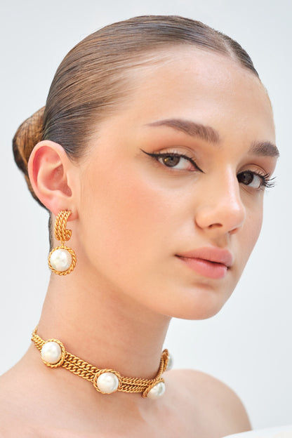 Collar Bead Embellished Choker 
